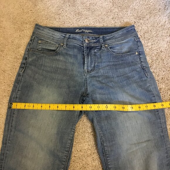 Bootlegger Blue Denim Skinny Easy Jeans - Picture 11 of 14